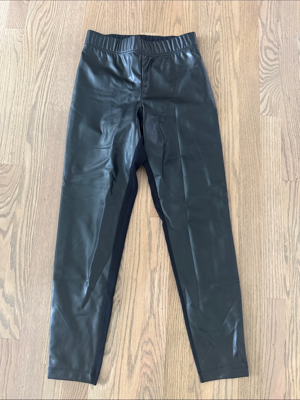Old Navy Black Faux Leather-Look Leggings
